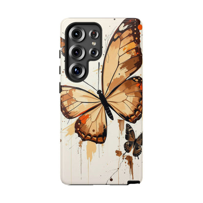 Acrylic Style Butterflies Design Phone Case
