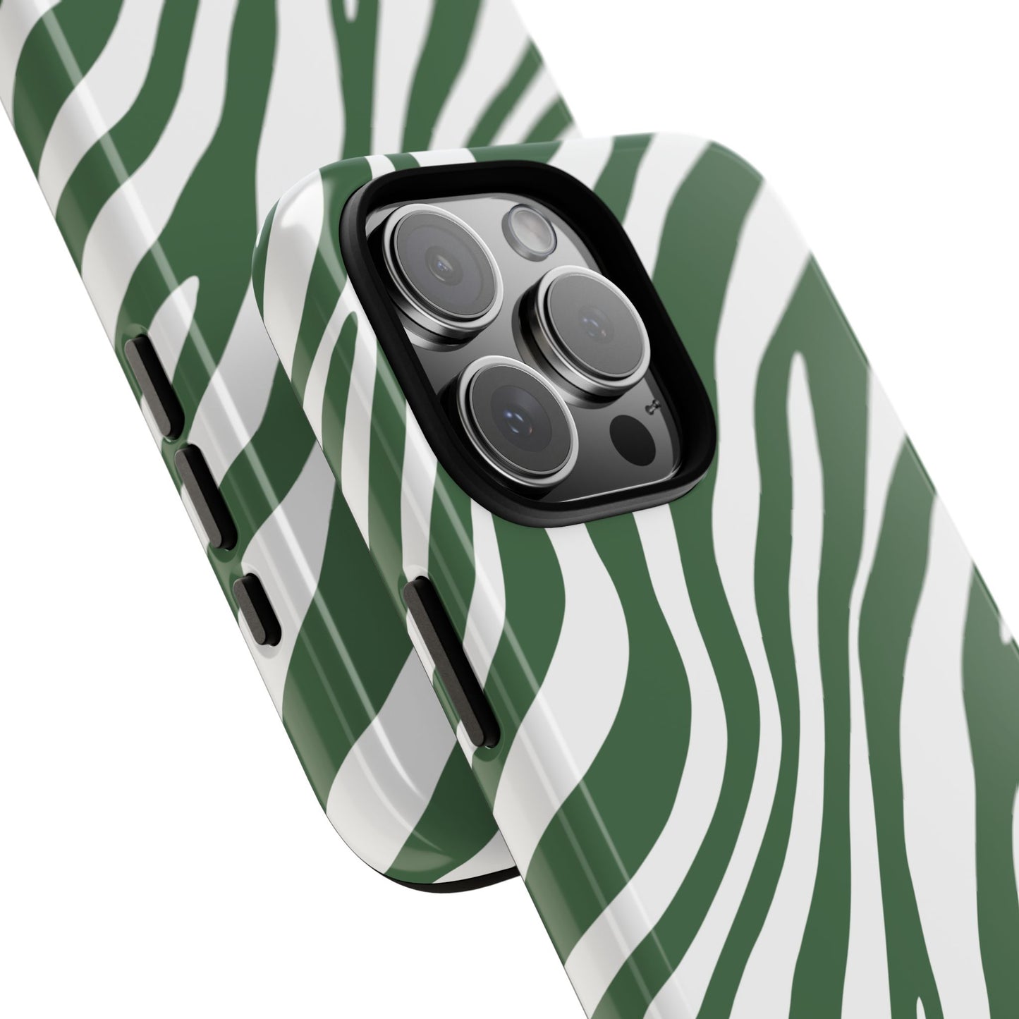 Modern Sage Zebra Print Phone Case