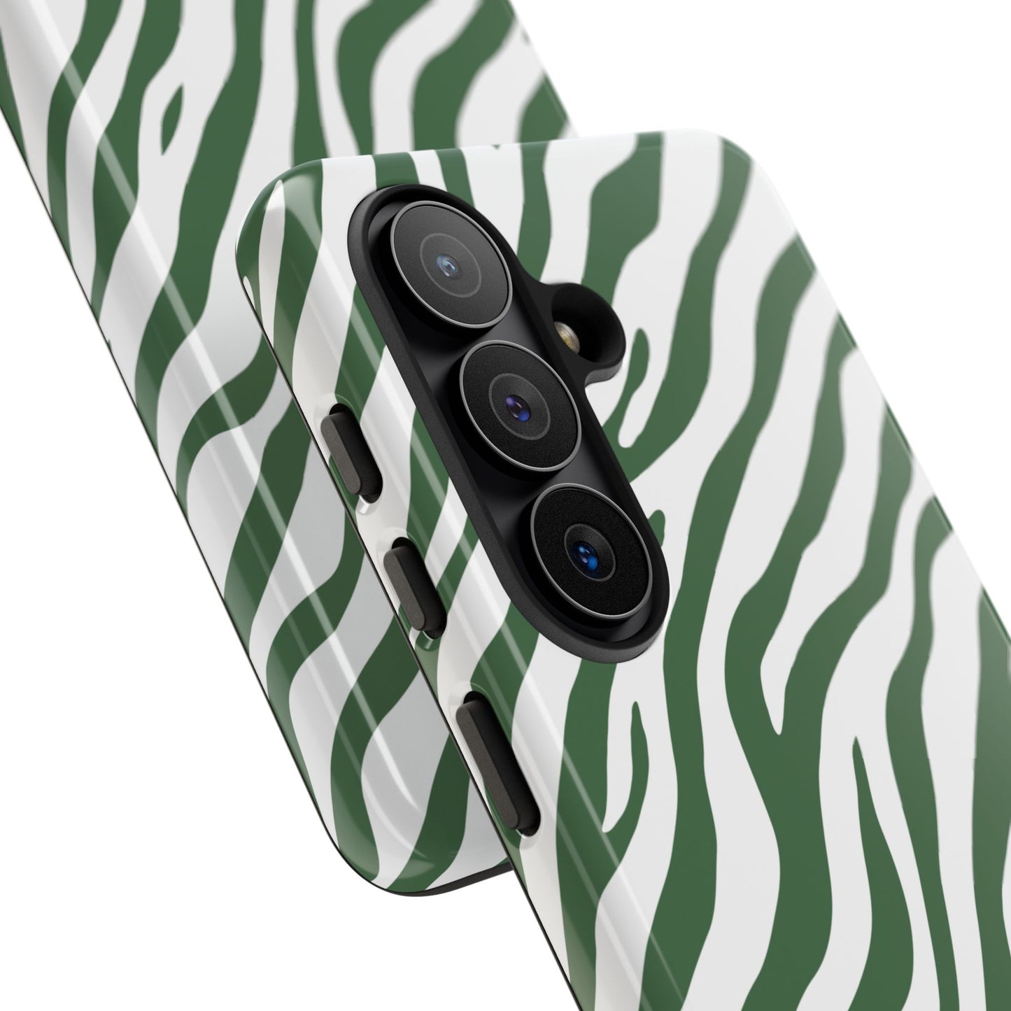 Stylish Sage Zebra Print Phone Case