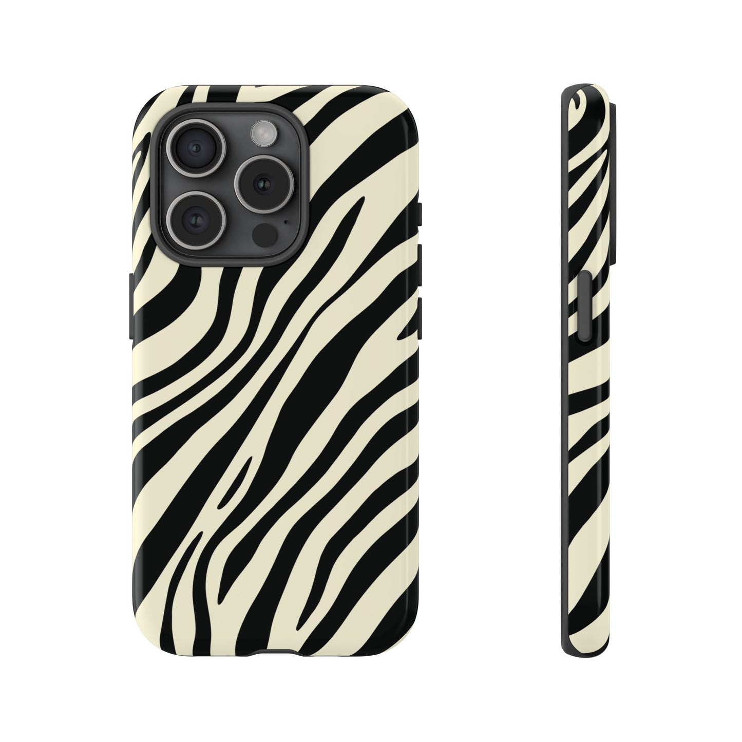 Modern Neutral Zebra Print Phone Case