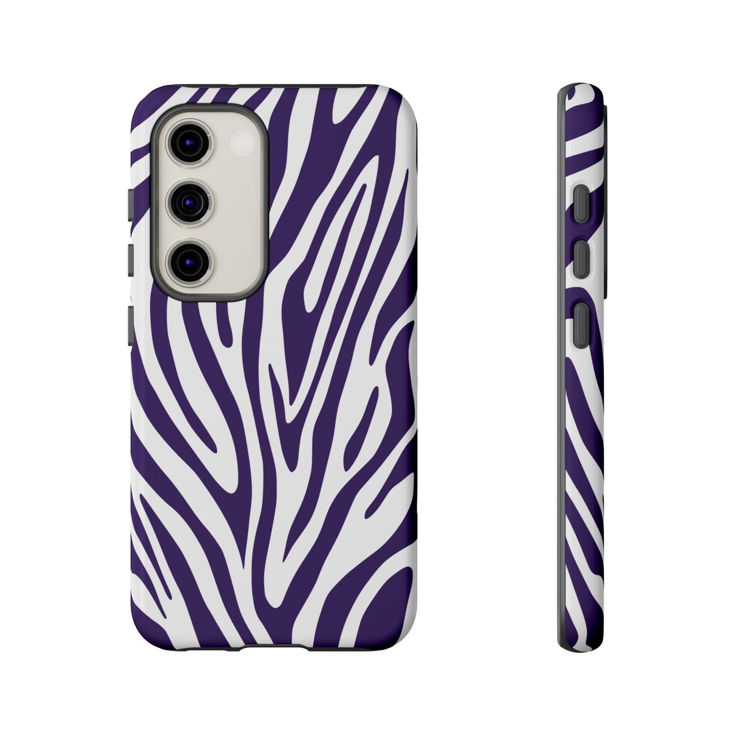Graphic Purple Tiger Print Phone Case