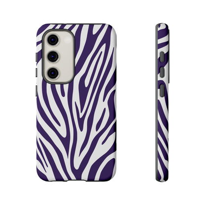 Graphic Purple Tiger Print Phone Case
