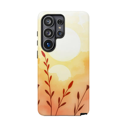 Watercolour Wildflower & Sun Design Phone Case - Multicolor Phone Case - Samsung Galaxy S26 Ultra / Glossy