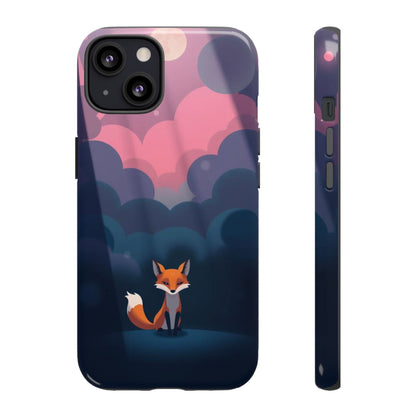 iPhone 13 / Glossy Phone Case - Moody Pop Art Fox Design Phone Case
