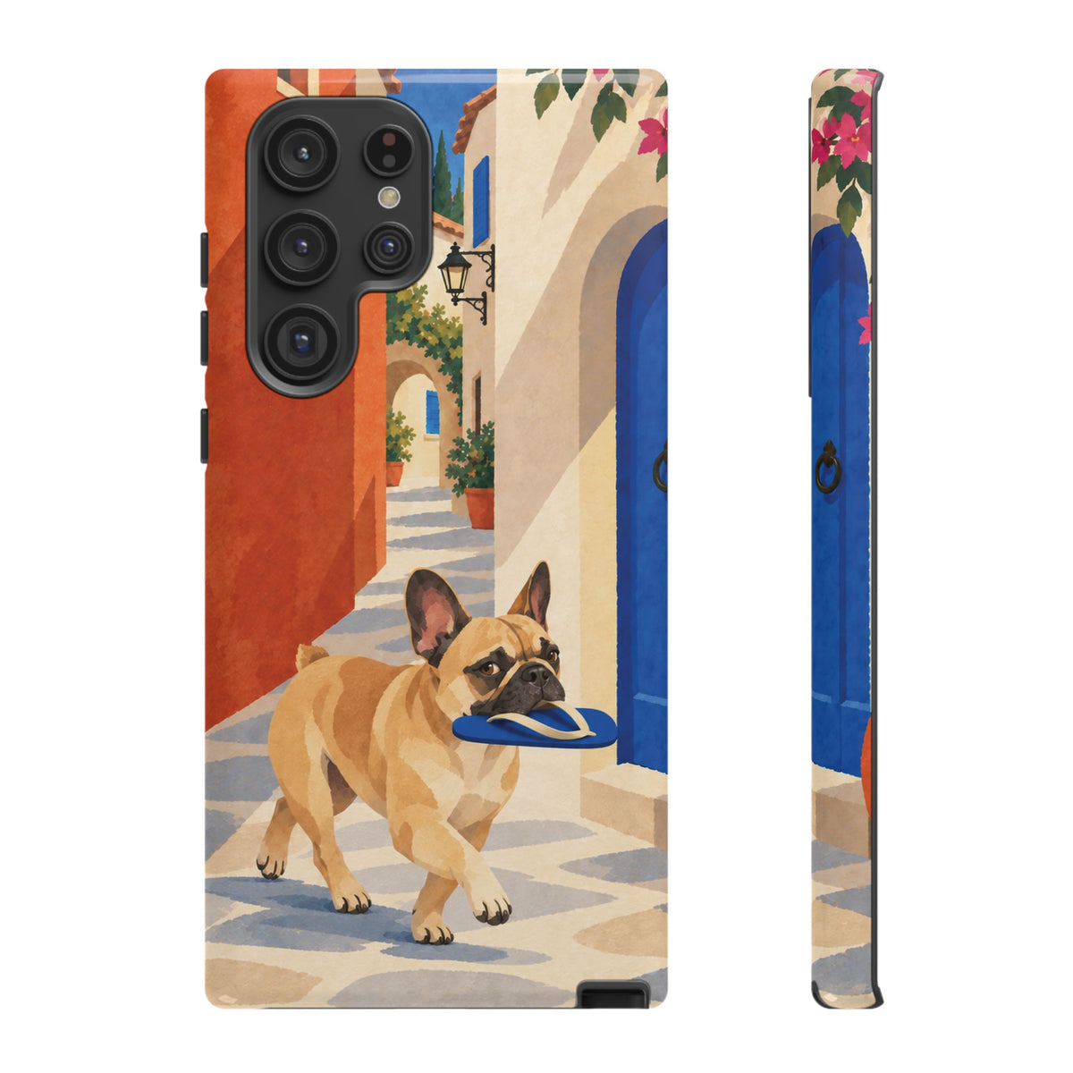 French Bulldog Quiet Lane Phone Case - Multicolor Phone Case - Samsung Galaxy S22 Ultra / Glossy