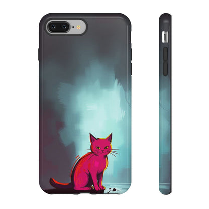 Pop Art Moody Cat Design Phone Case - Multicolor Phone Case - iPhone 8 Plus / Glossy