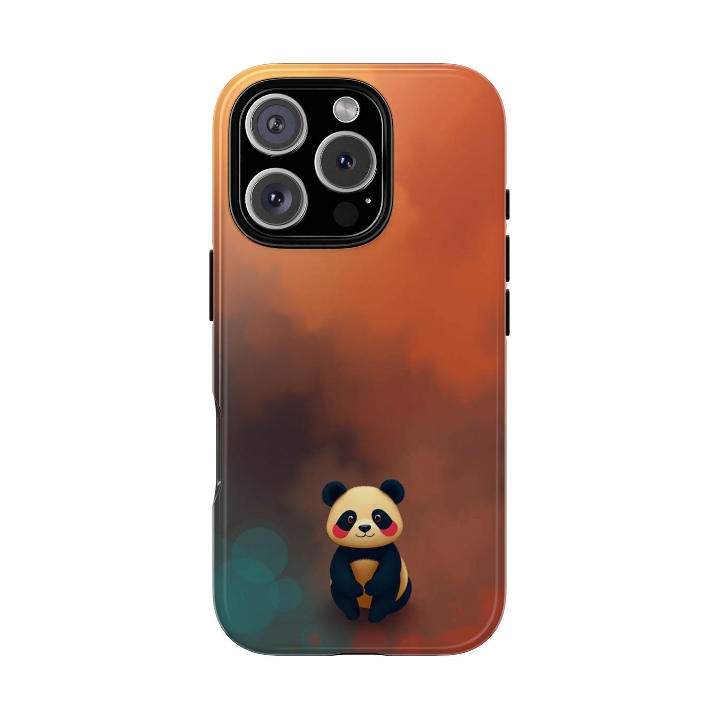 iPhone 16 Pro / Glossy Phone Case - Cute Colourful Panda Design Phone Case