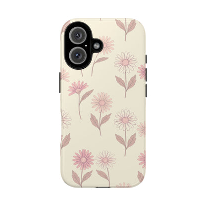 Pretty Blush Daisy Pattern Phone Case