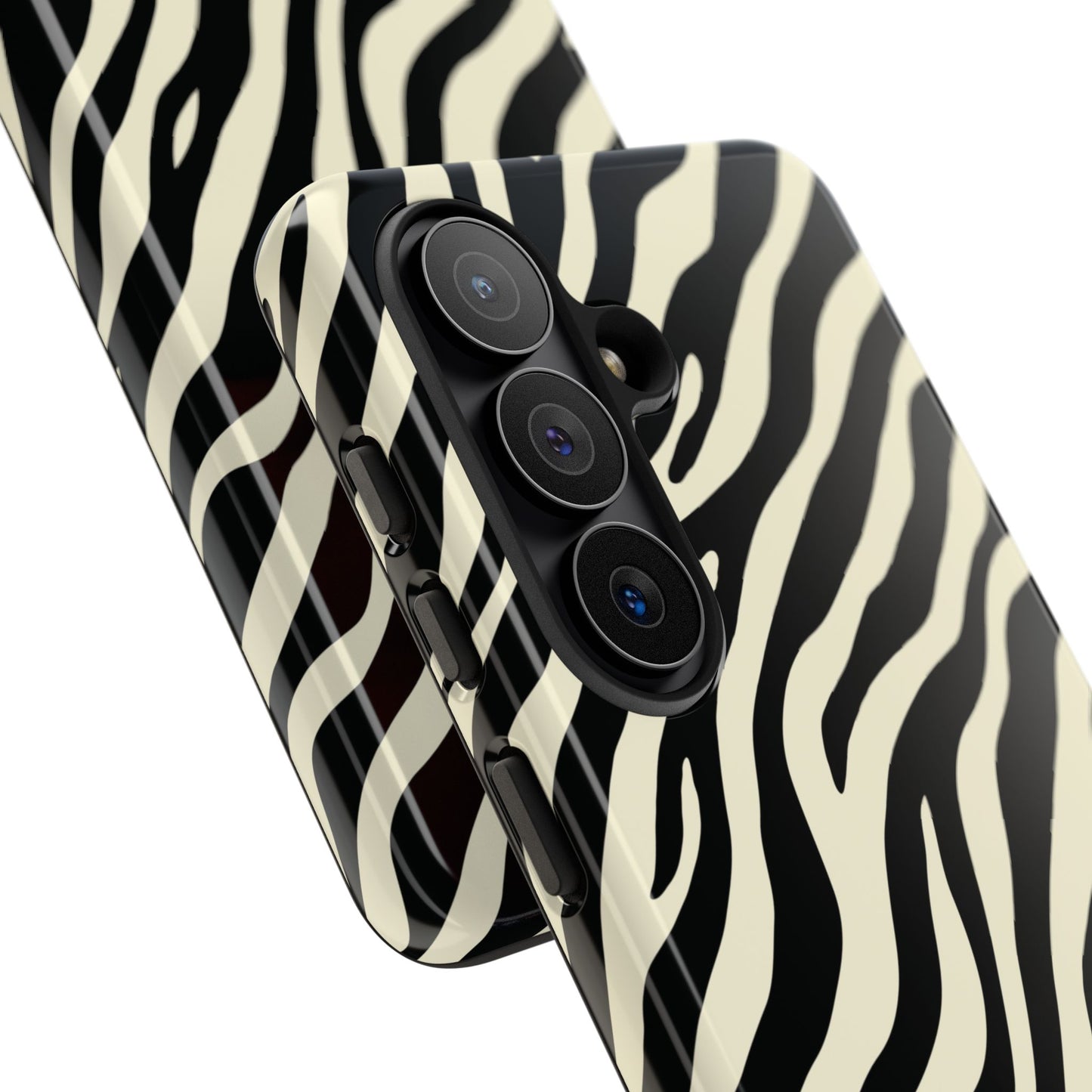 Chic Ivory Zebra Print Phone Case