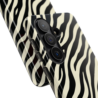 Chic Ivory Zebra Print Phone Case