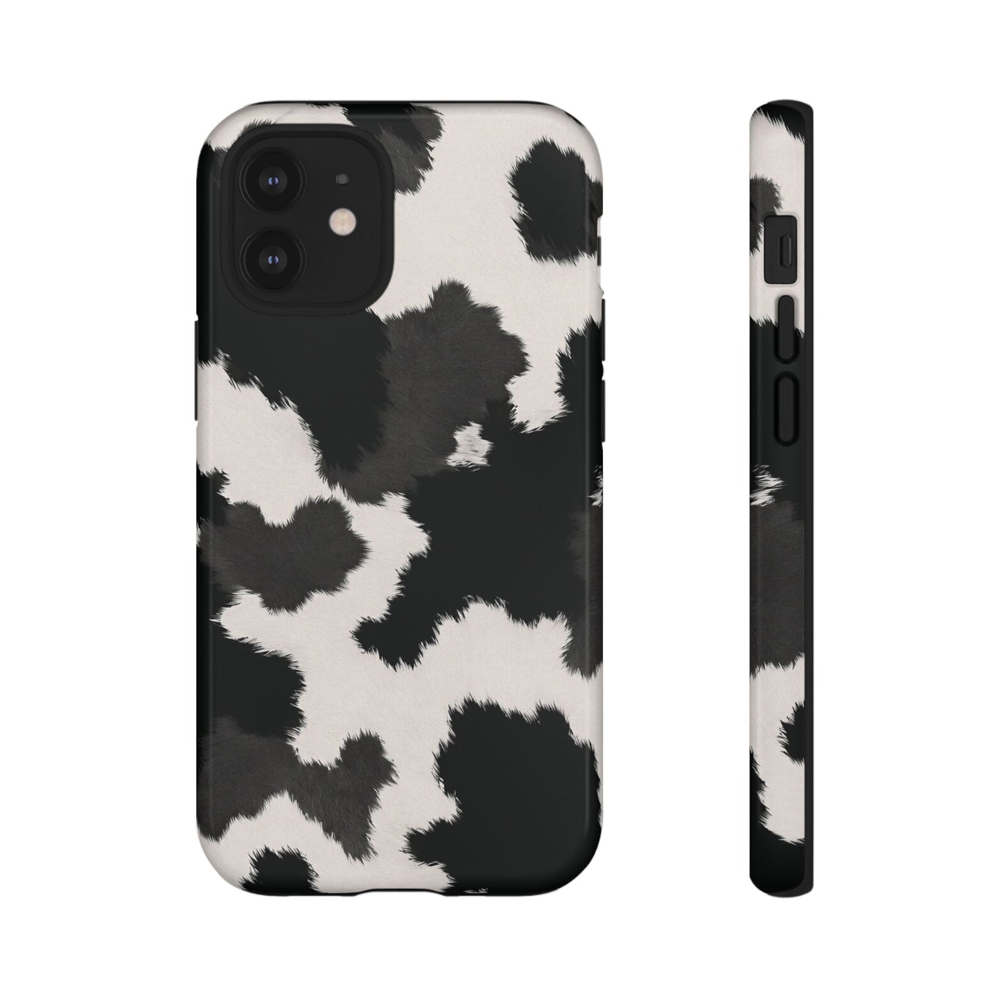 Modern Monochrome Cow Print Phone Case