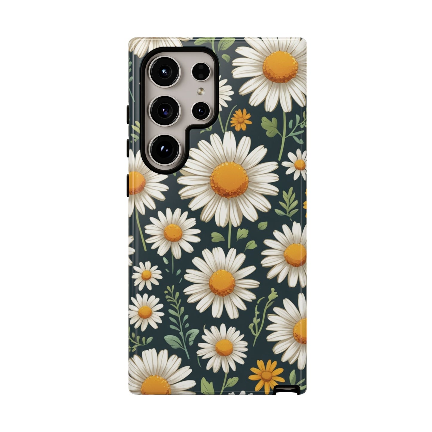 Samsung Galaxy S24 Ultra / Glossy Phone Case - Daisies Floral Pattern 3 Phone Case
