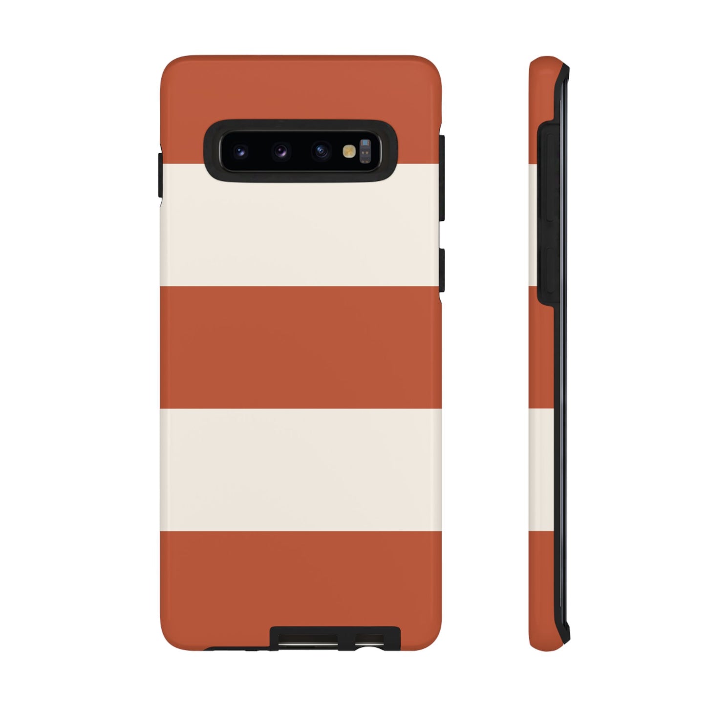 Phone Case - Terracotta Horizontal Stripe Pattern Phone Case