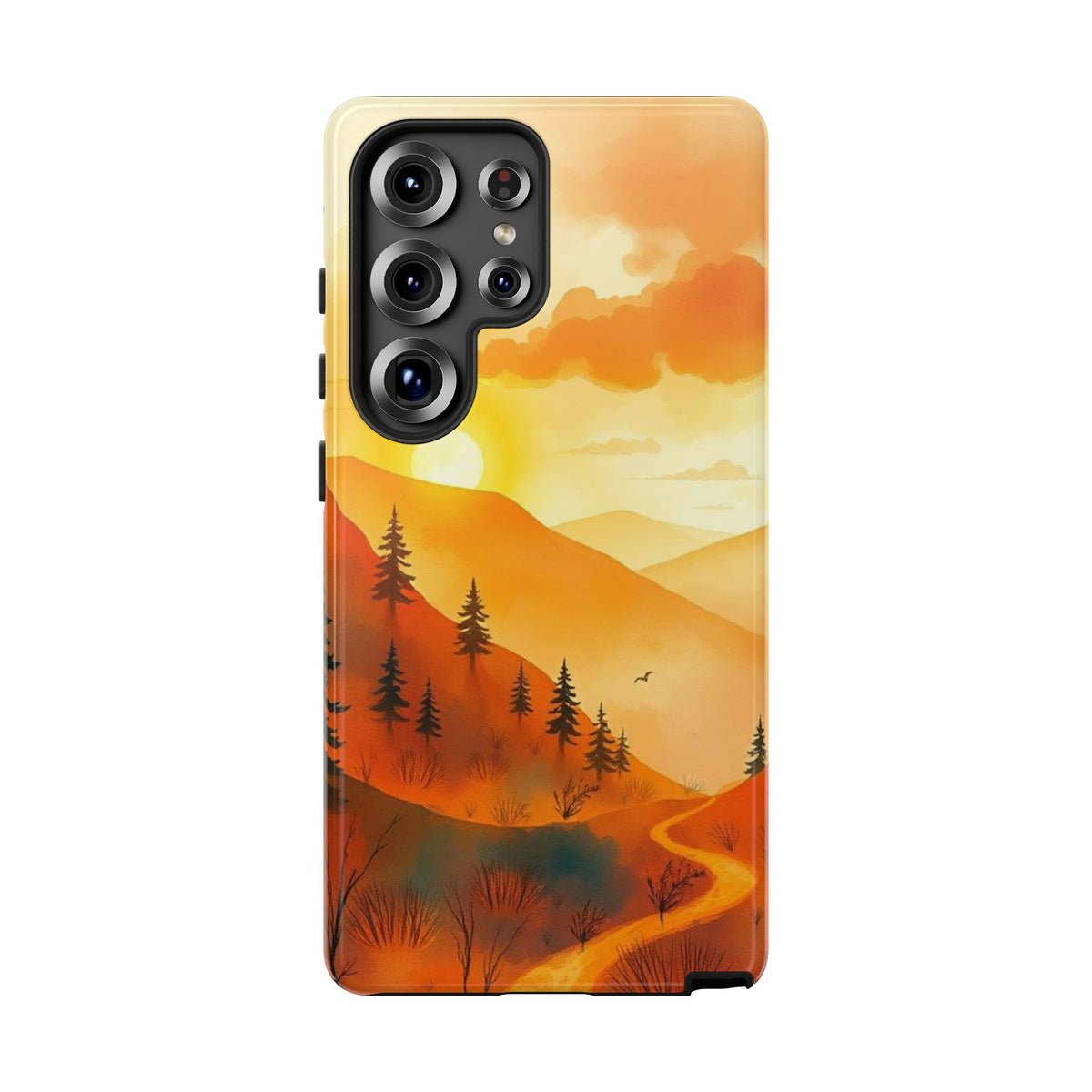 Golden Sunset Design Phone Case - Multicolor Phone Case - Samsung Galaxy S25 Ultra / Glossy