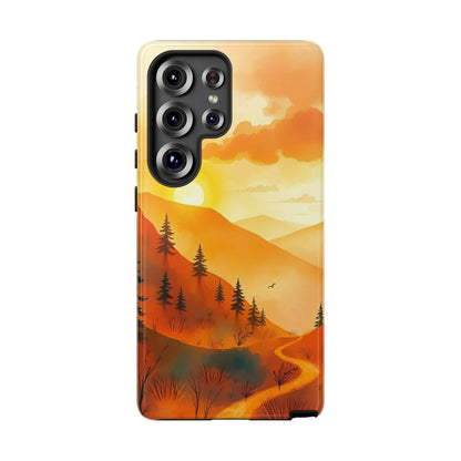 Golden Sunset Design Phone Case - Multicolor Phone Case - Samsung Galaxy S25 Ultra / Glossy