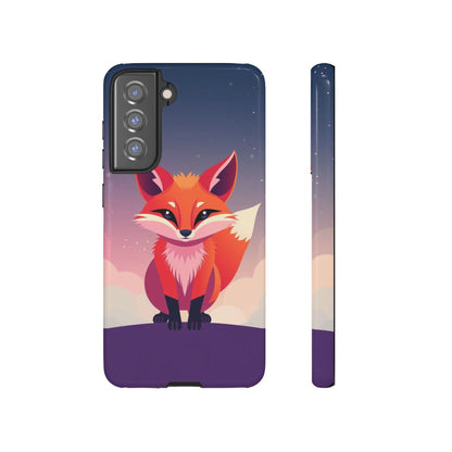 Samsung Galaxy S21 FE / Glossy Phone Case - Pop Art Fox Design Phone Case