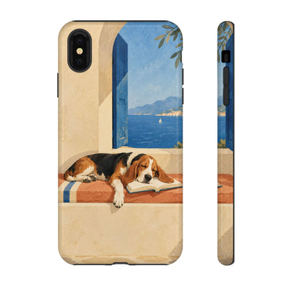 Basset Hound Unfinished Chapter Phone Case - Multicolor Phone Case - iPhone XS MAX / Glossy