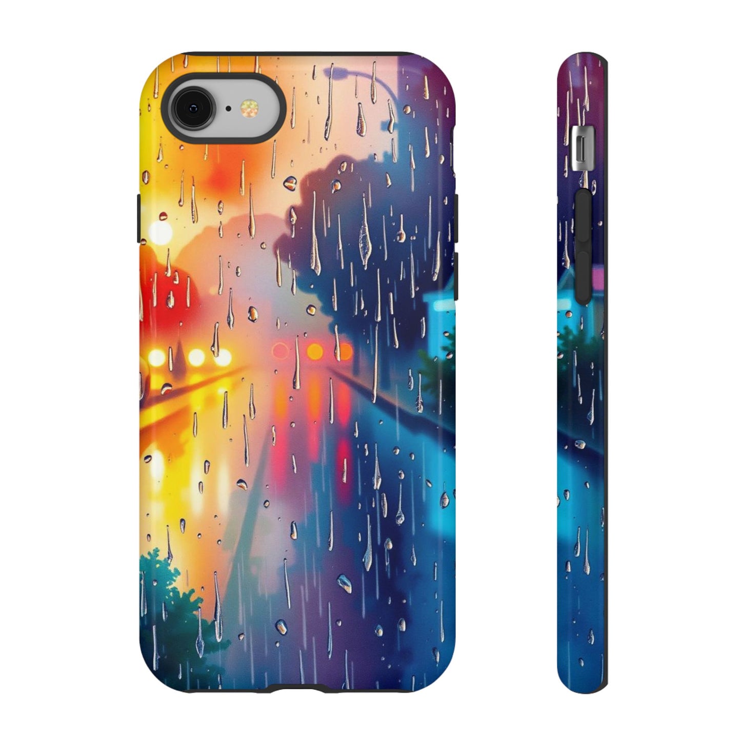 Electric Rain Watercolour Design Phone Case
