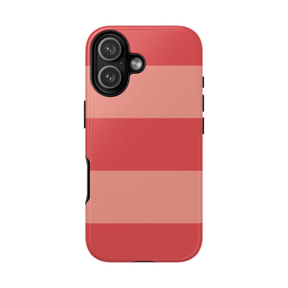 Pink Horizontal Stripe Pattern Phone Case - Pink Phone Case - iPhone 17 / Glossy