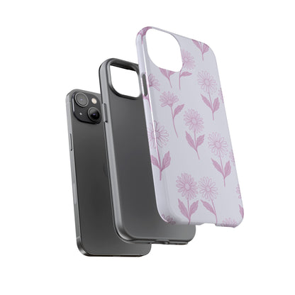 Pretty Lilac Daisy Pattern Phone Case