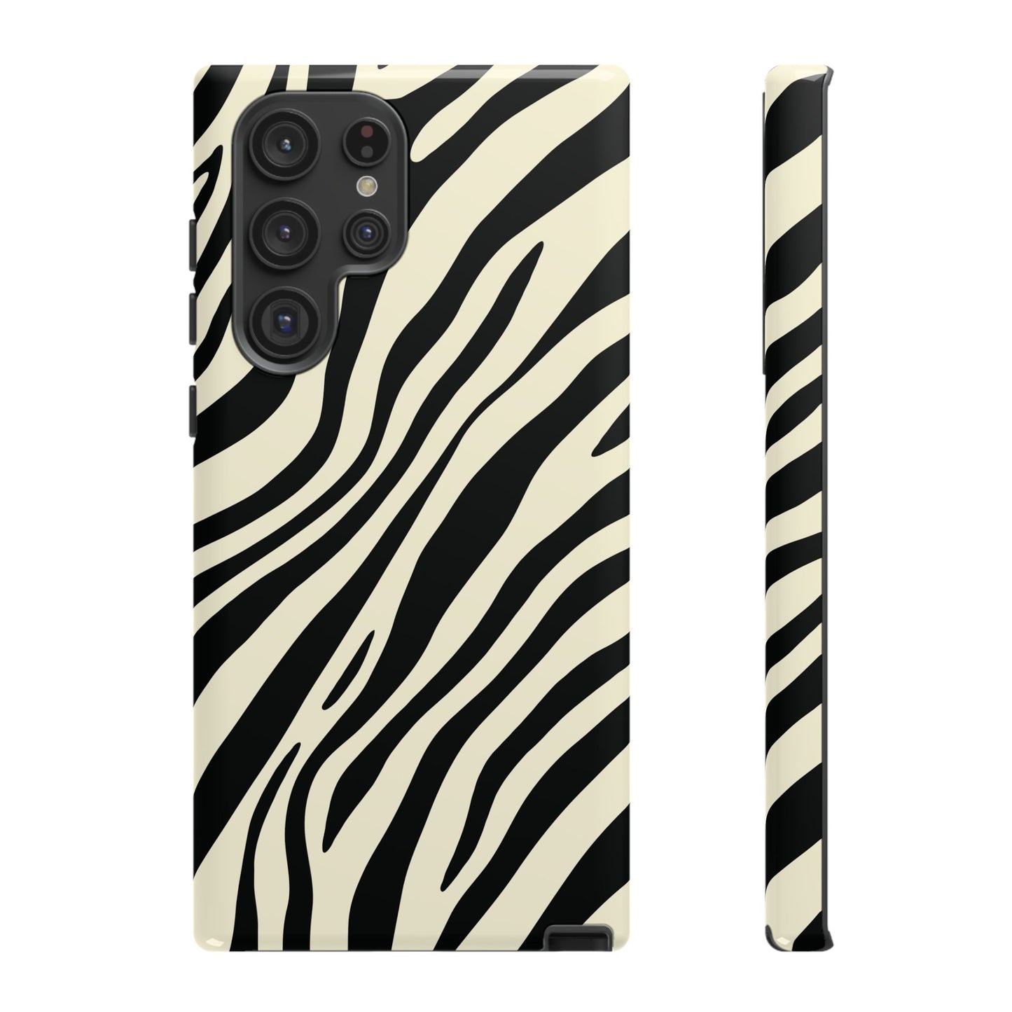 Modern Neutral Zebra Print Phone Case