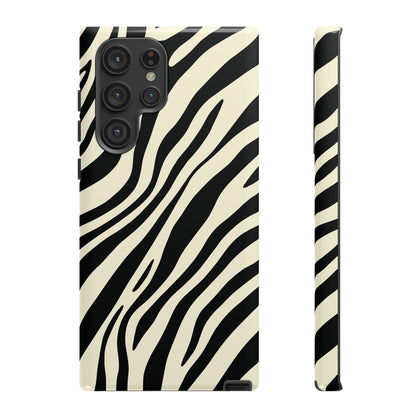 Modern Neutral Zebra Print Phone Case