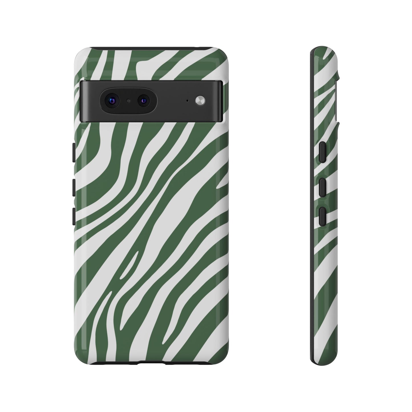 Modern Sage Zebra Print Phone Case