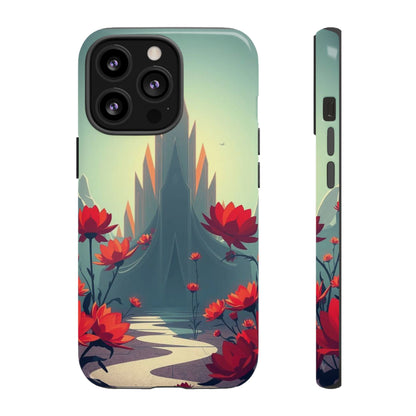 iPhone 13 Pro / Glossy Phone Case - Gothic Alien Garden Design Phone Case