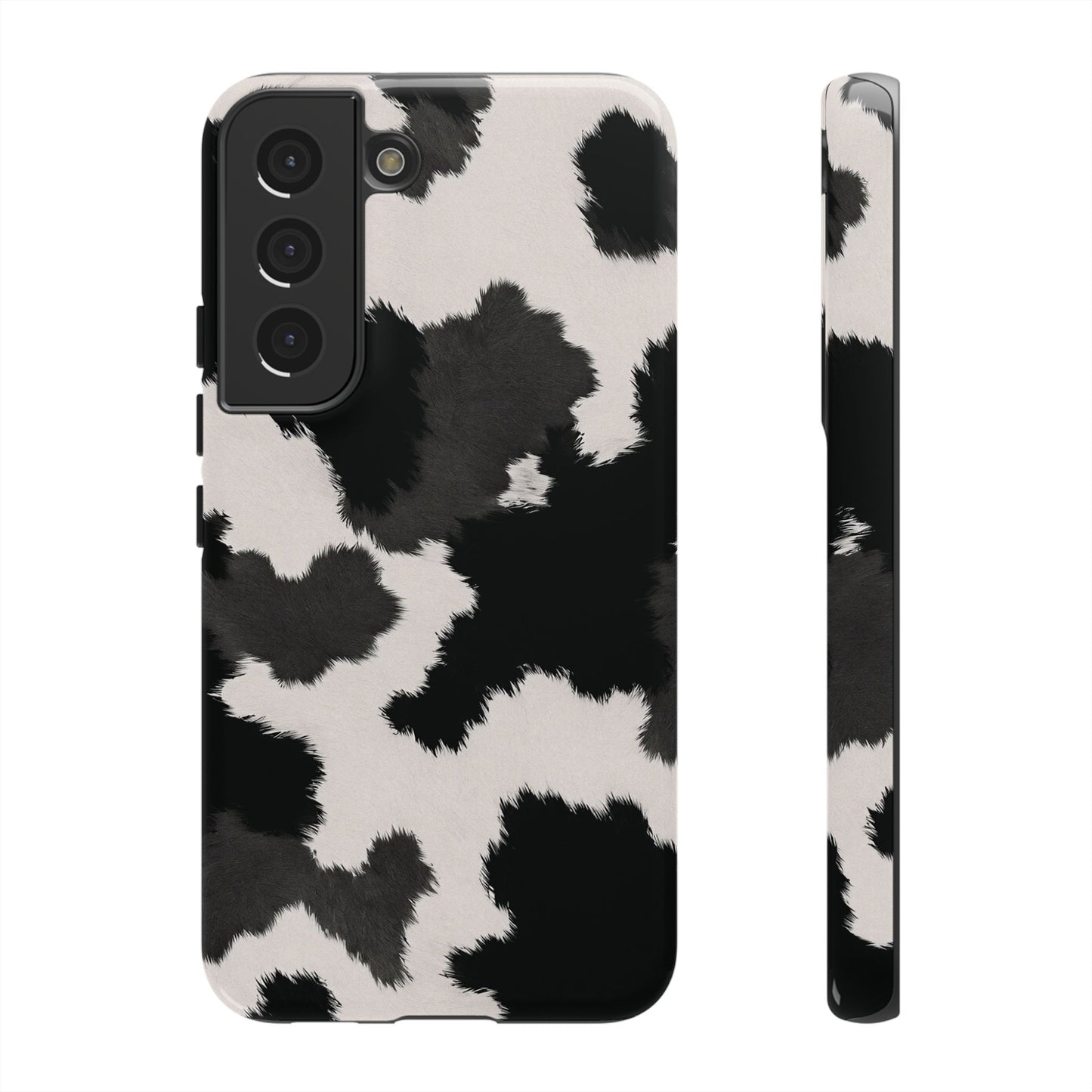Modern Monochrome Cow Print Phone Case