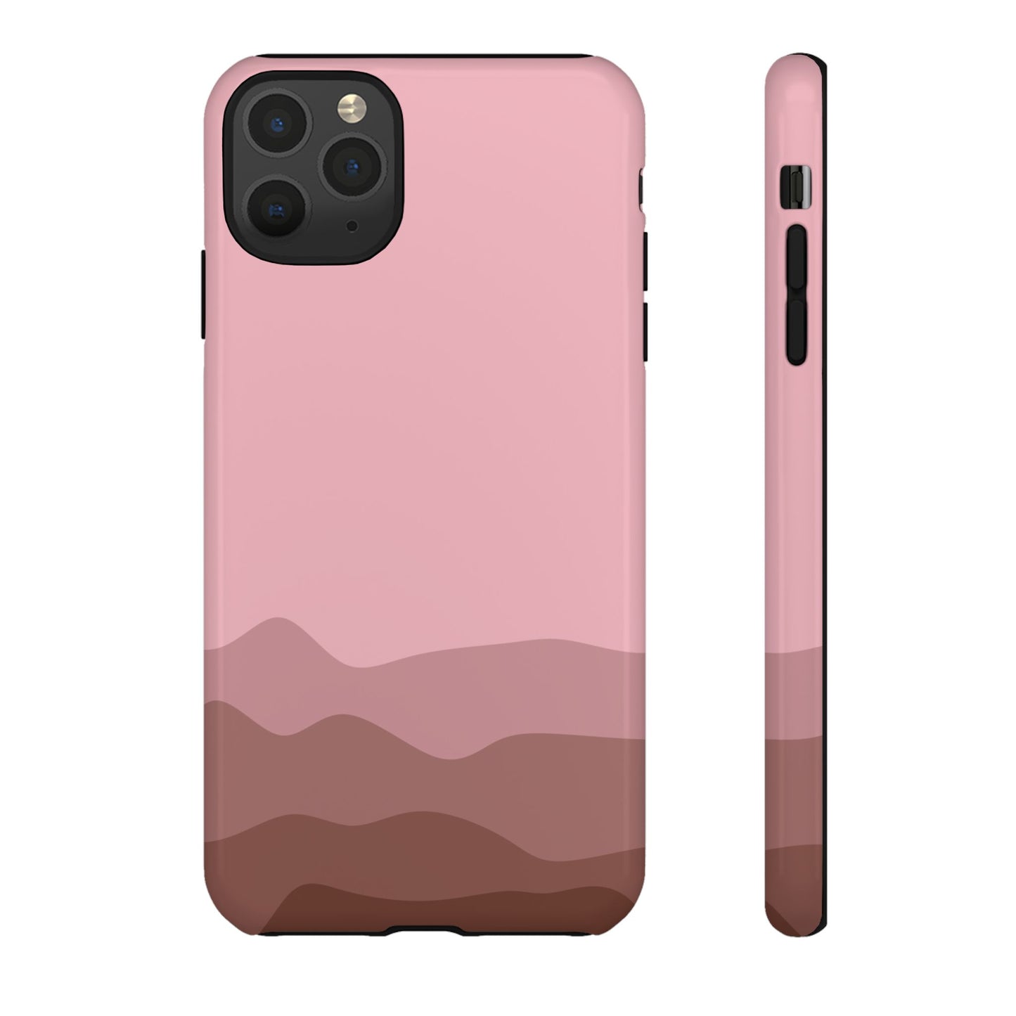 Pink Abstract Waves Protective Phone Case - Pink Phone Case - iPhone 11 Pro Max / Glossy