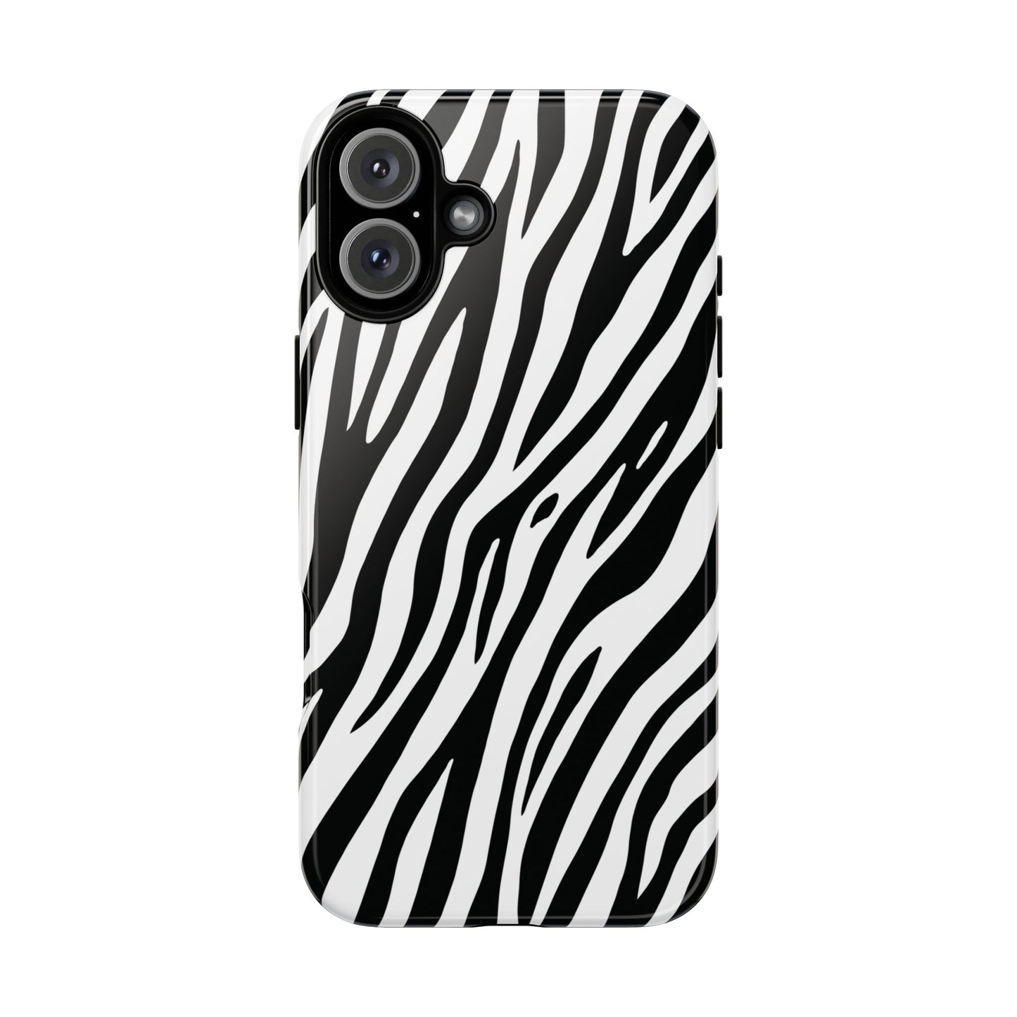Monochrome Tiger Print Phone Case