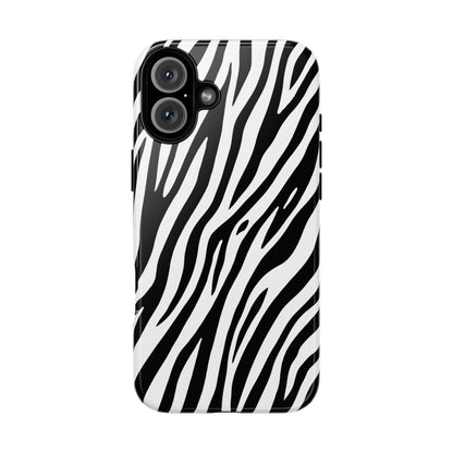Monochrome Tiger Print Phone Case
