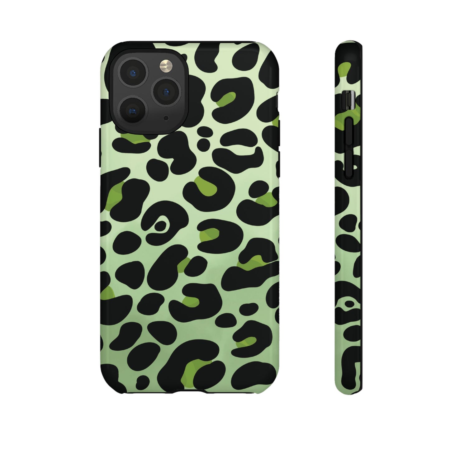 Chic Sage Leopard Print Phone Case