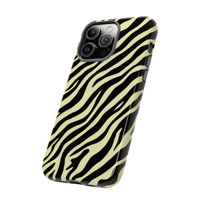 Stylish Neutral Zebra Print Phone Case