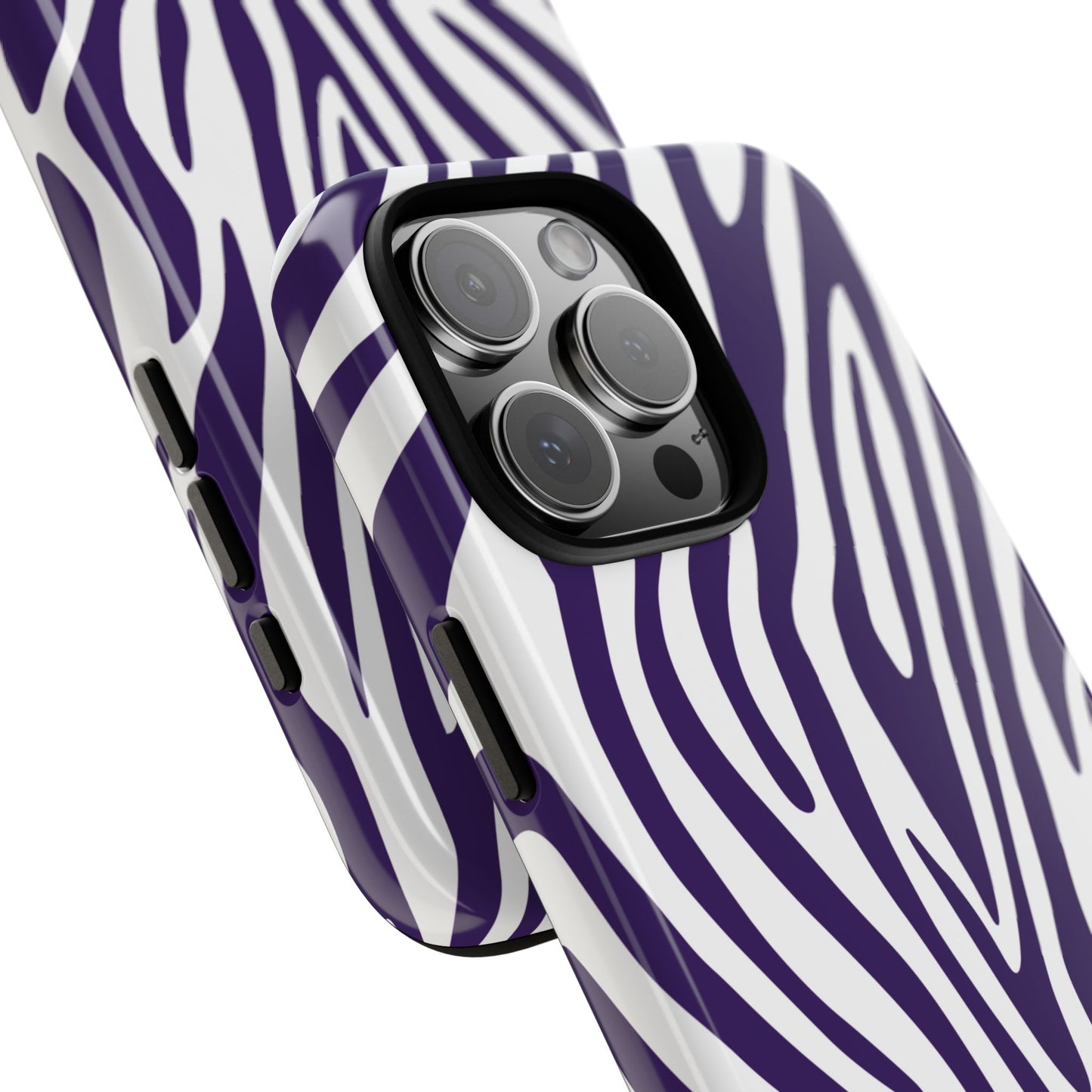 Graphic Purple Tiger Print Phone Case