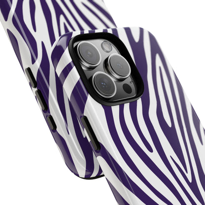 Graphic Purple Tiger Print Phone Case