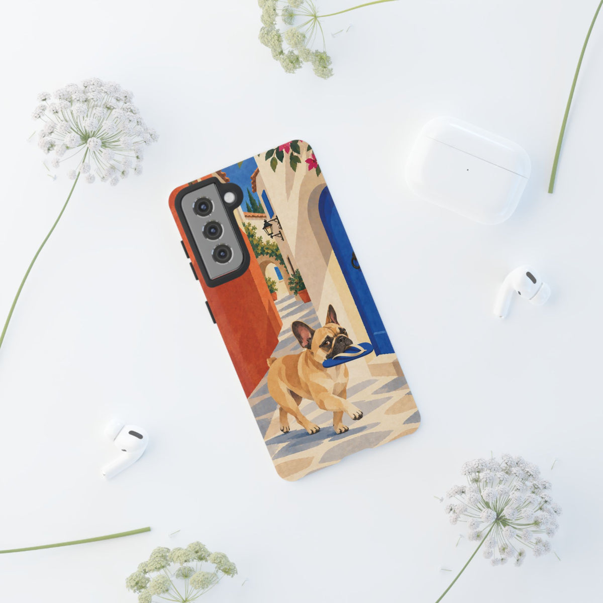 French Bulldog Quiet Lane Phone Case - Multicolor Phone Case