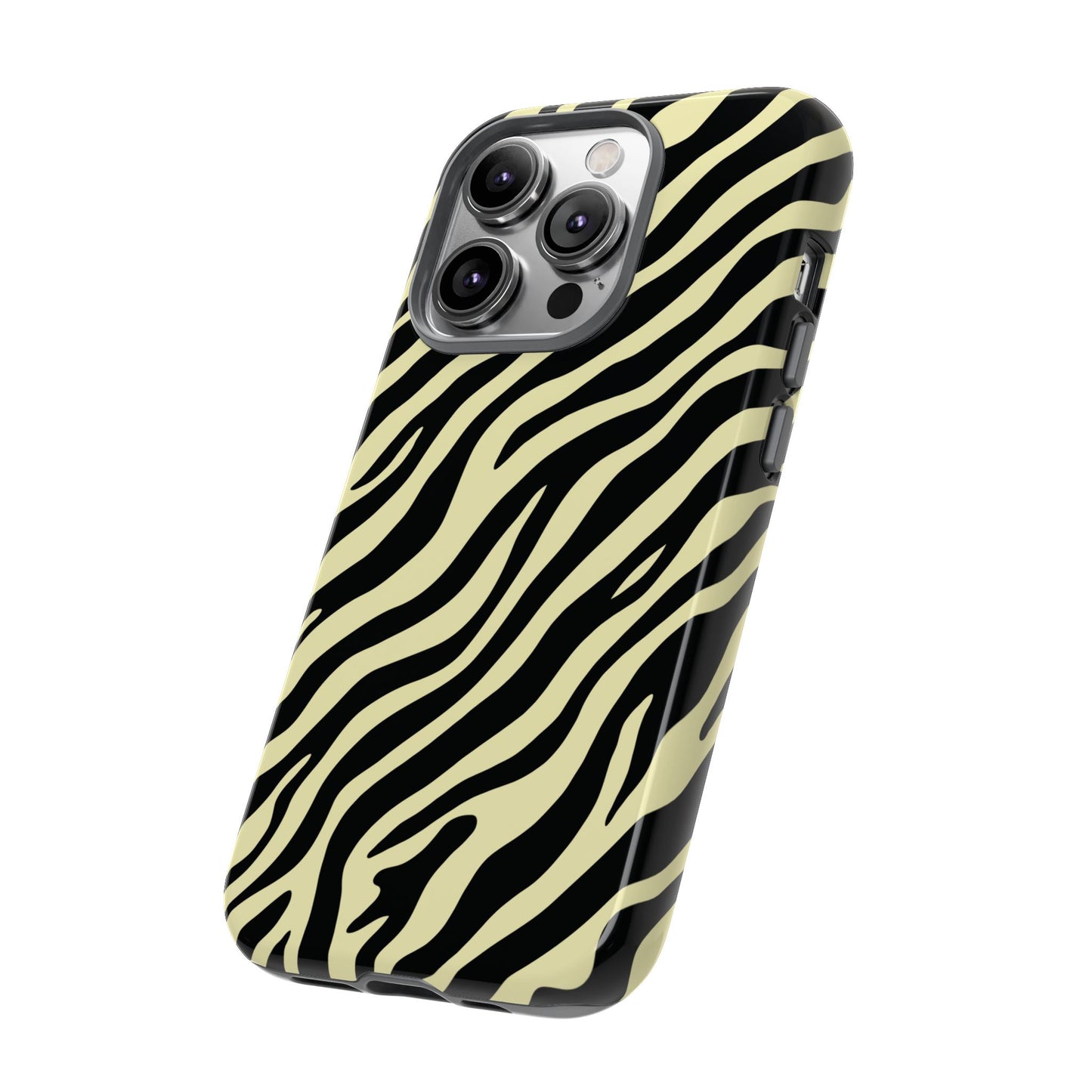 Stylish Neutral Zebra Print Phone Case