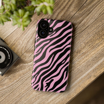 Stylish Blush Zebra Print Phone Case