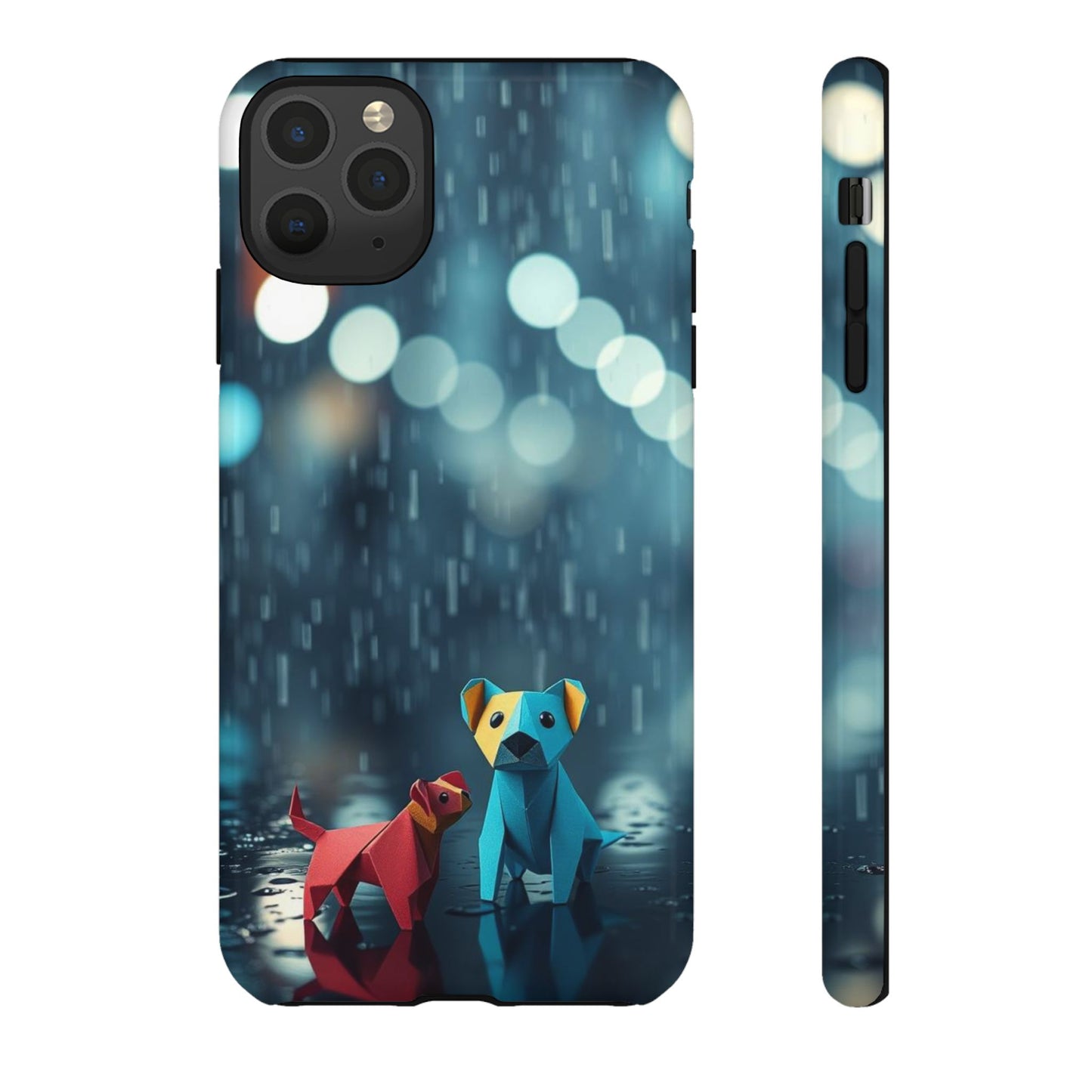 iPhone 11 Pro Max / Glossy Phone Case - Origami ’Wee Pals’ Design Phone Case