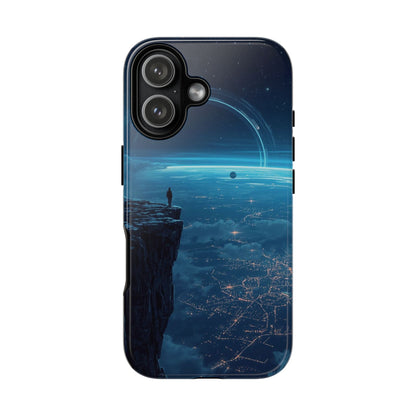 iPhone 17 / Glossy Phone Case - Orbital Ring Horizon Sci-fi Phone Case