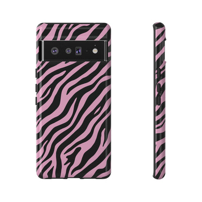 Stylish Blush Zebra Print Phone Case