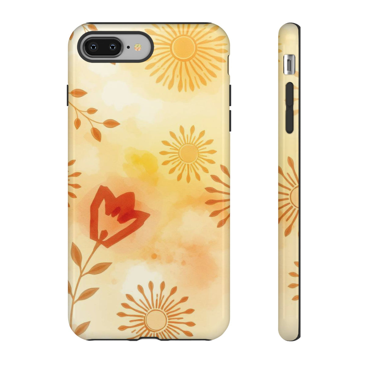 Boho Chic Watercolour Pattern Phone Case - Multicolor Phone Case - iPhone 8 Plus / Glossy