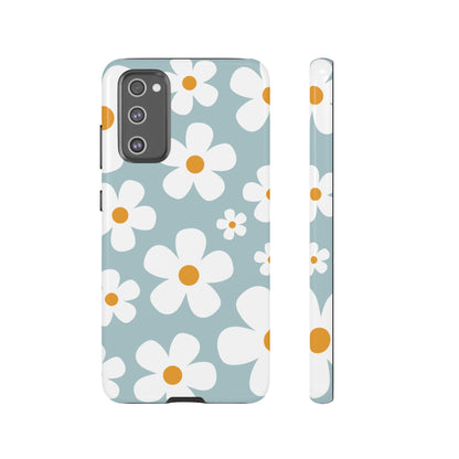 Samsung Galaxy S20 FE / Glossy Phone Case - ’Blue Daisy Pattern’ Phone Case