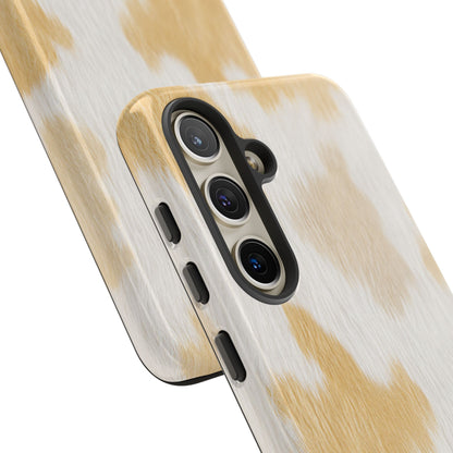 Golden Honey Cow Print Phone Case
