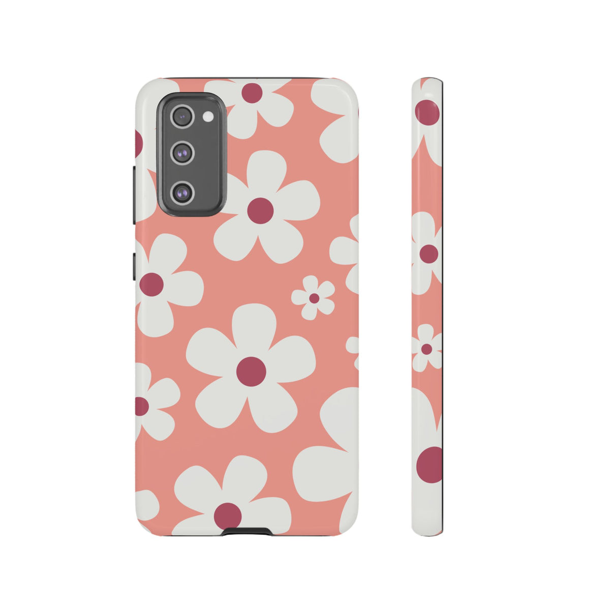 Cute Pink Daisy Pattern #2 Phone Case - Pink Phone Case - Samsung Galaxy S20 FE / Glossy