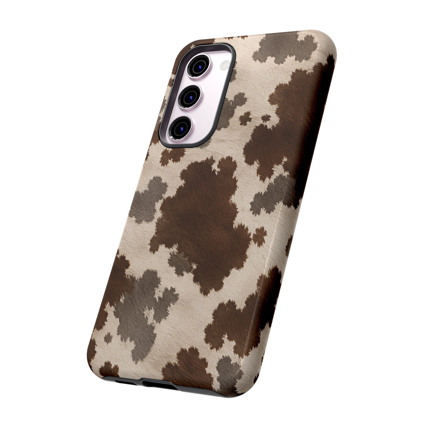 Stylish Mocha Cow Print Phone Case
