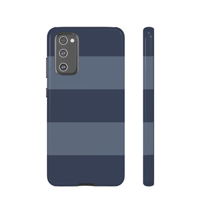Dark Blue Horizontal Stripe Pattern Phone Case - Blue Phone Case - Samsung Galaxy S20 FE / Glossy