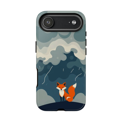 iPhone 17 Air / Glossy Phone Case - Stormy Fox Design Phone Case