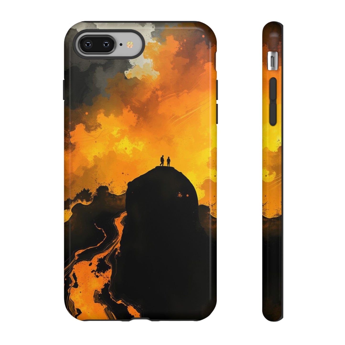 iPhone 8 Plus / Glossy Phone Case - Gothic Watercolour Scene Phone Case